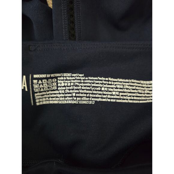 Victoria Secret Sport Knockout Navy Blue Athletic Leggings S - Picture 5 of 5